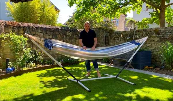 INSTALL A HAMMOCK AND THEN RELAX in your garden