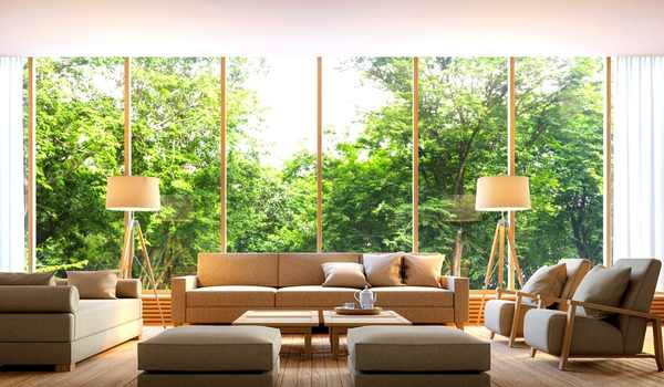 Cream Leather Sofa Living Room Ideas harmony with nature