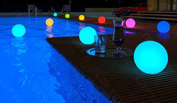 Pool Fence Lighting Ideas with waterproof