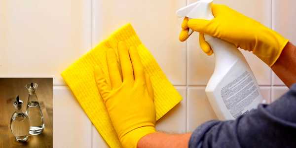 How to Clean Bathroom Tiles by using vineger